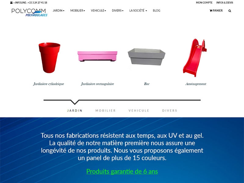 lancement du site POLYCOMM